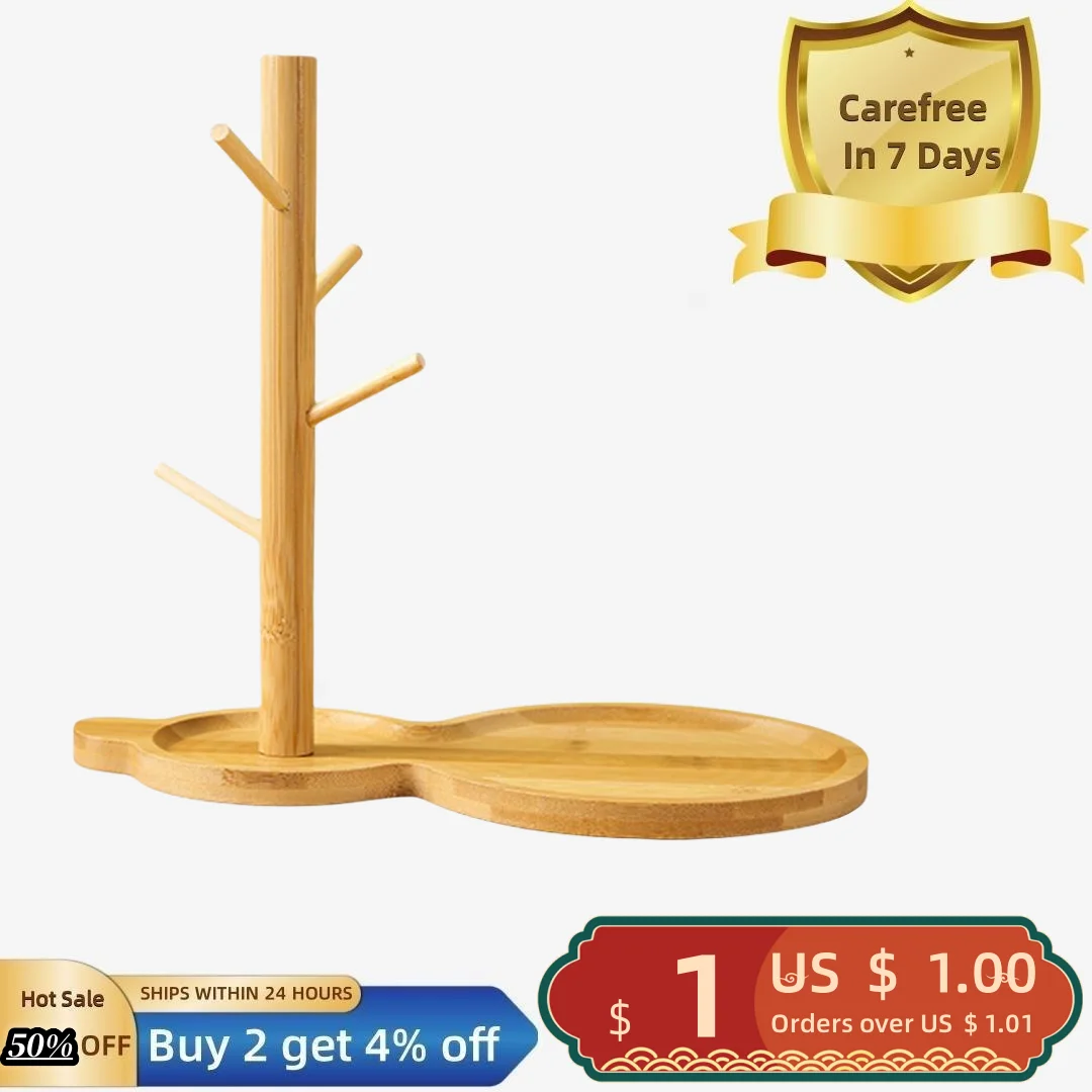 

Wooden Jewelry Key Holder Stand with Durable Smooth Base Elegant Sturdy Display Shelf Earrings Supply