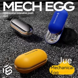 Mech Egg Mechanical Haptic Slider EDC Fidget Slider Metal Fidget Toys ADHD Tool Adult Anxiety Stress Relief Toys