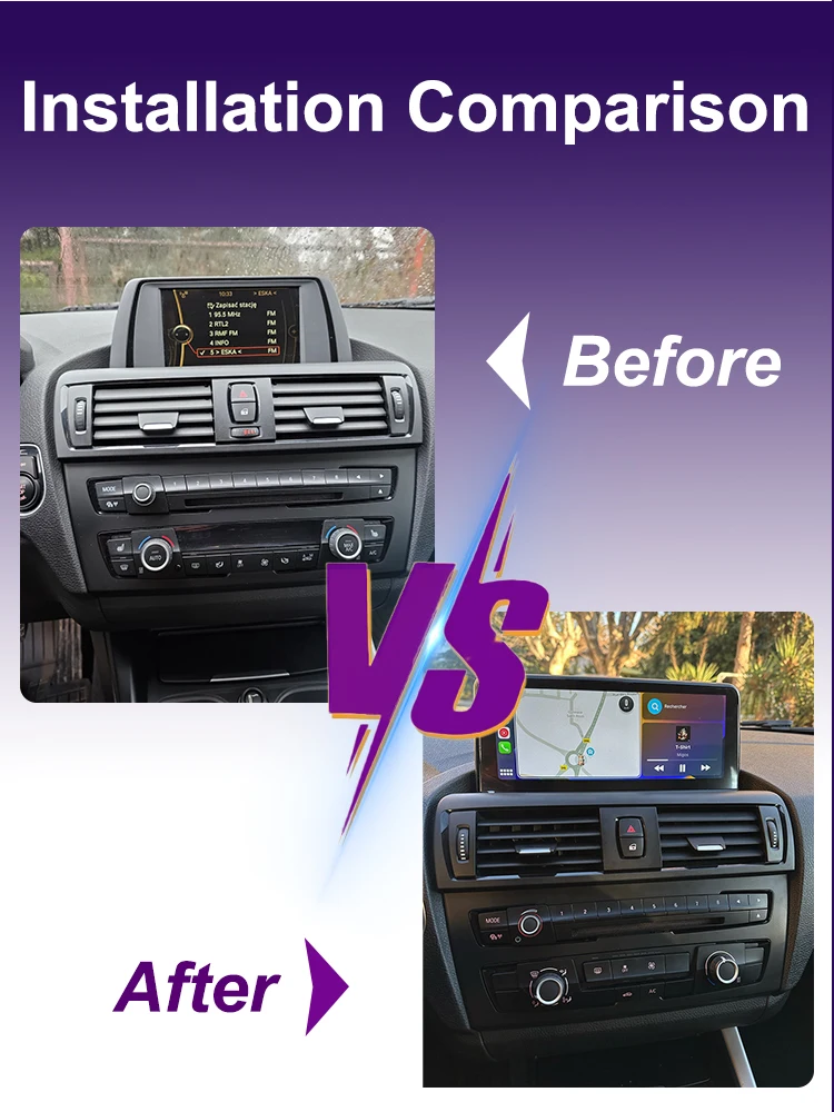 AUTOTOP 10,25" Wireless CarPlay Android Auto Youtube Radio für BMW 1/2 Serie F20 F21 F23 2013-2017 NBT System Airplay Mirroring – Detail 5