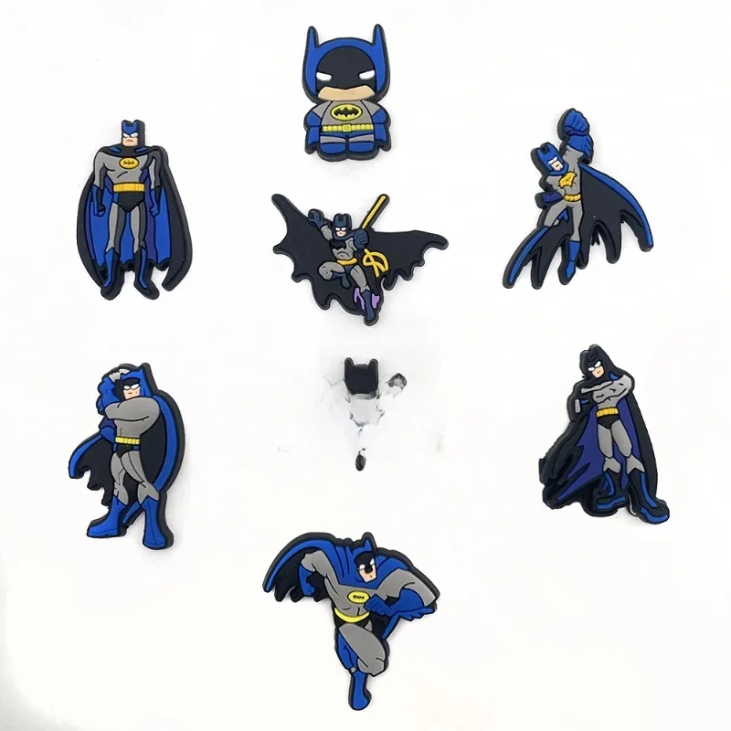Accessoires de chaussures thème Batman pour sabots, boucles de chaussures amovibles, élément de rue créatif, décoration de chaussures, ornement cadeau, nouvelle collection