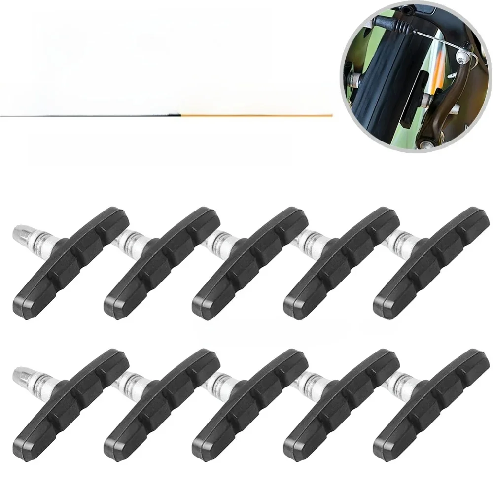 AliExpress MOJOYCE 1-10PCS Mountain Road Bike Brake Blocks Rubber Bicycle V-brake Shoes Pads Cycling Parts