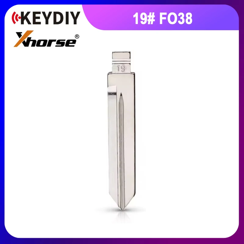 

10pcs/lot Car Flip Key Blade FO38 KD Key Blank 19# for Ford Exploer Edge Mustang Taurus F150 Lincoln for KEYDIY Xhorse Remote