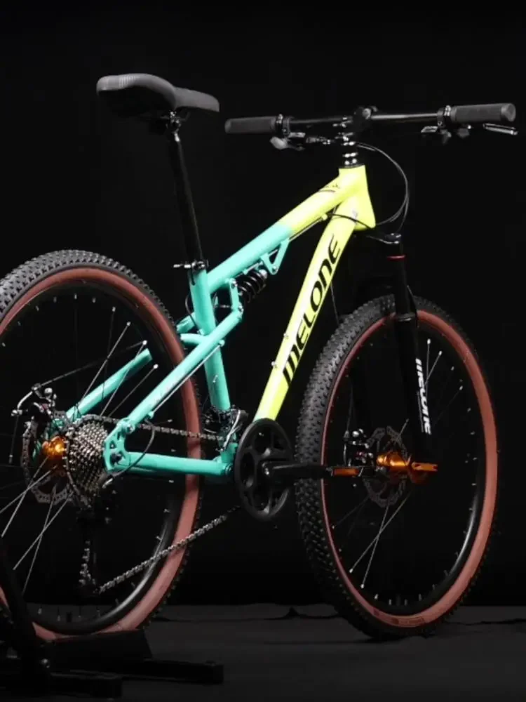AliExpress UK Melone-Soft Tailed Mountain Bike Dual Shock Absorber Road Speed Drop Variable Speed, Adult