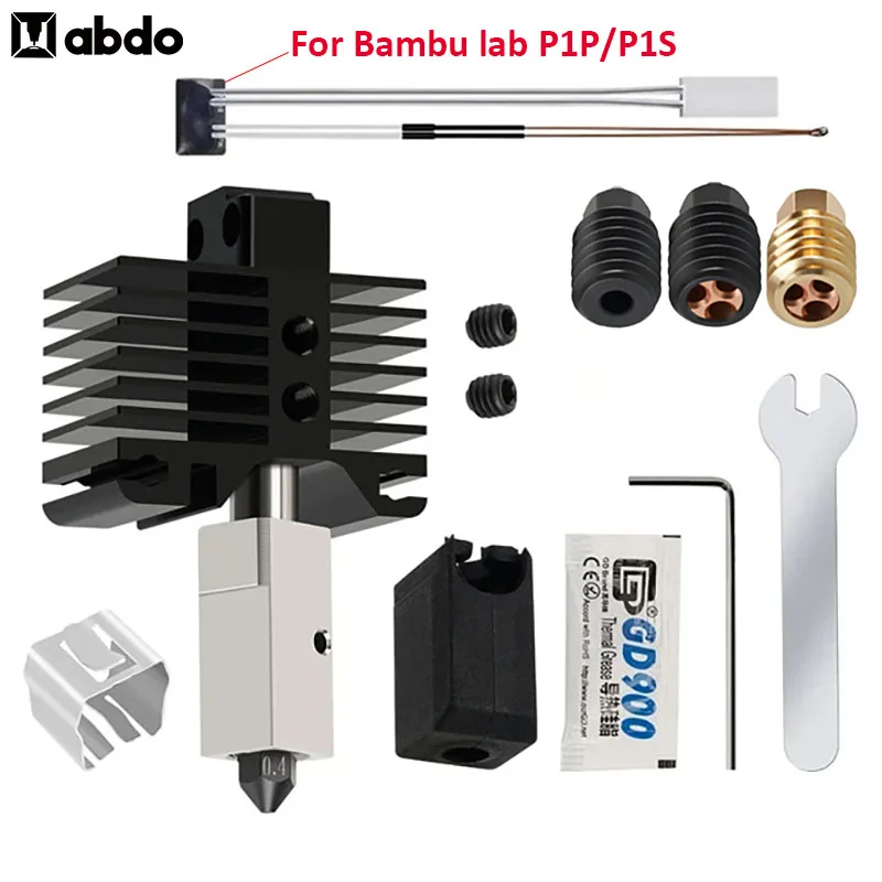 

For Bambu Lab P1P Hotend HighFlow Nozze Cht nozzle for bambulabs P1S X1 Fit Bambu lab P1P thermistor for Bambulab hotend Nozzle