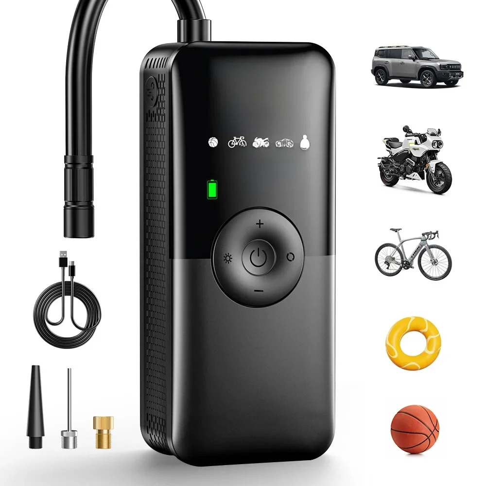 AliExpress CARSUN Car Inflation Pump Wireless Portable Electric Tire Inflator Air Pump Handheld Charging For Car Bicycle Motorcycle Air Compressor