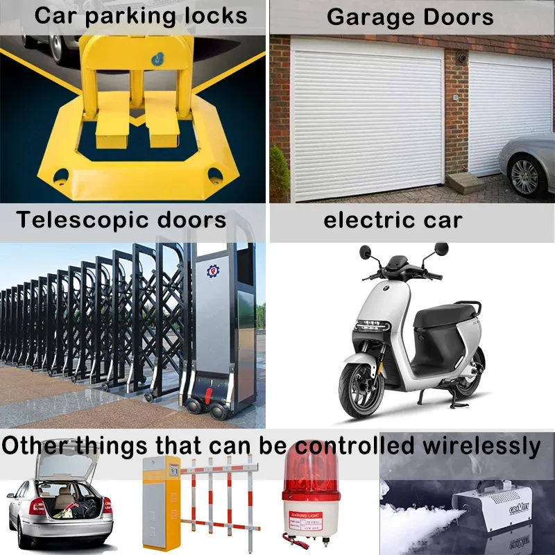 Wireless RF Security 315MHz/433MHz Remote Control Parking Lock Remote