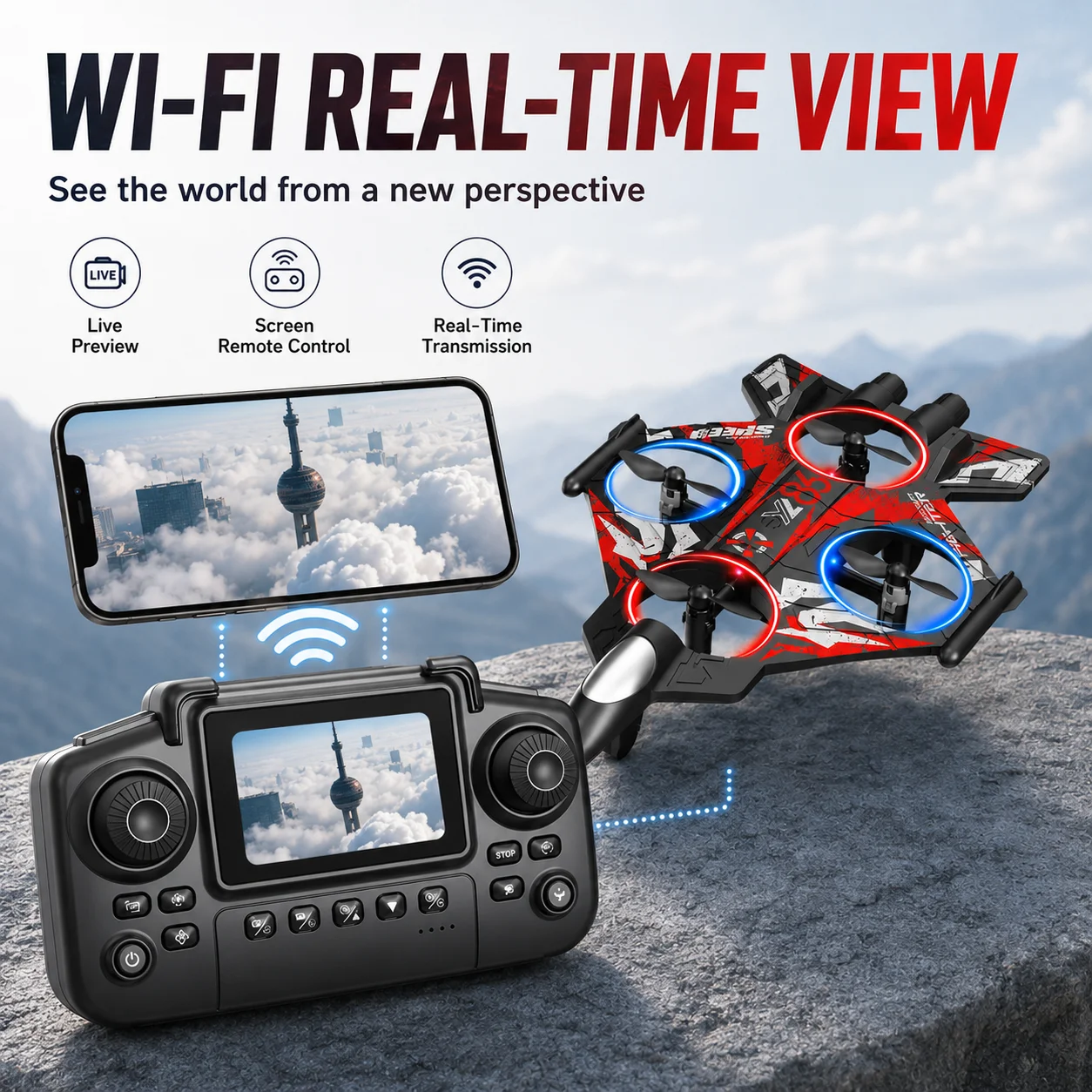 RC-gevechtsvliegtuigdrone met - Drone Rc Fighter Jet recensie en prijs
