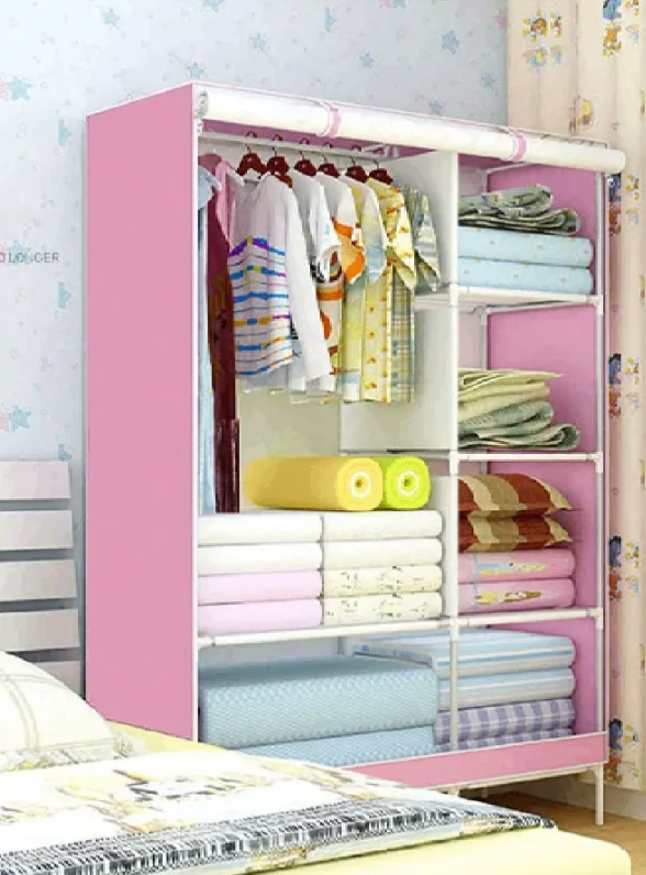 CLOSET PEGABLE R07, R87 Armario plegable de tela no tejida Simple, armario de almacenamiento de ropa de dormitorio