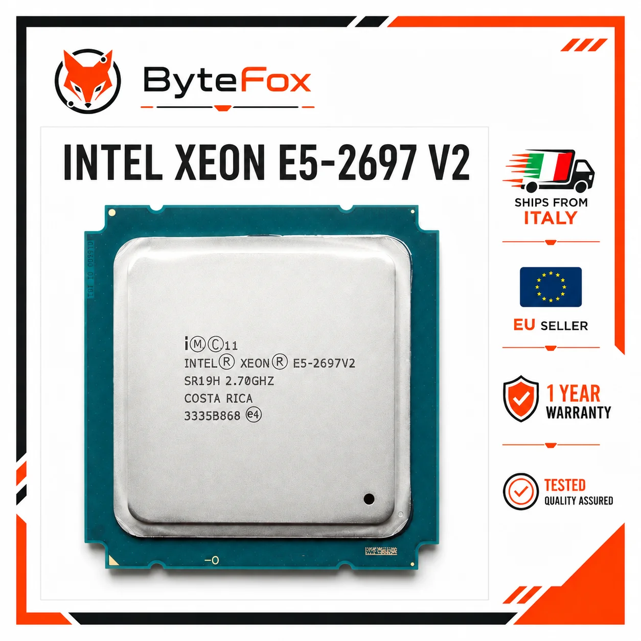 Processeur CPU Xeon E5-2697 V2 E5-2697V2 2,7 GHz 12 cœurs 30 Mo LGA2011