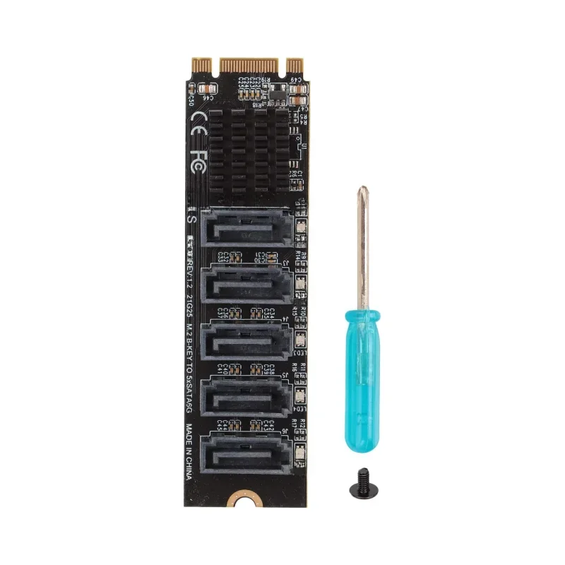 M.2 NVME PCI-E PCIE X4 X8 X16 zu 6-Port 3.0 SATA Adapterkarte Riser III ASM1166 6GB/S Chassis Server PC Computer Erweiterung