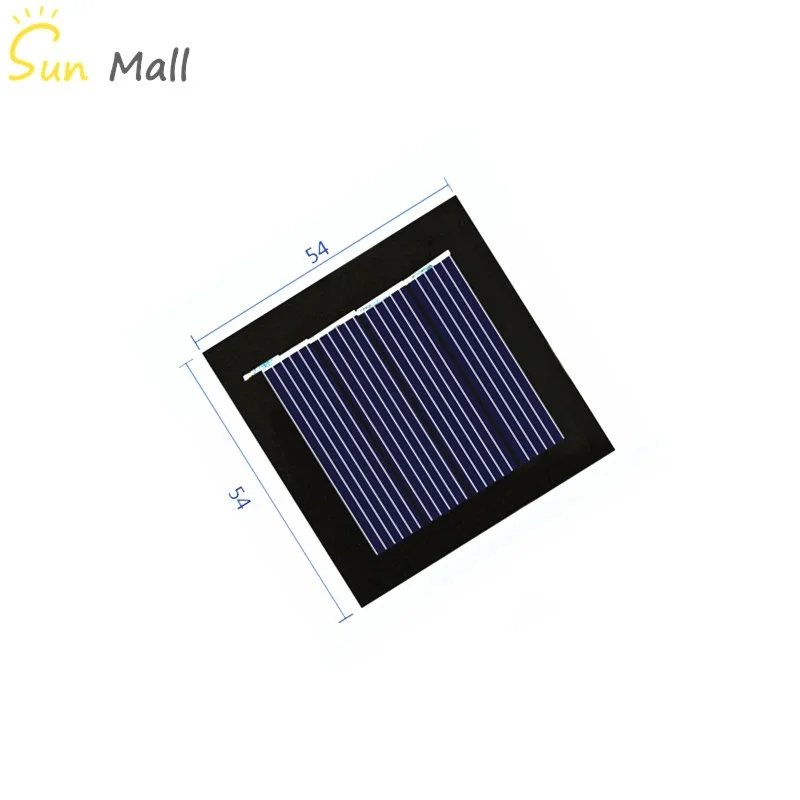 Mini Poly Solar Panel 2V 130MA for Rechargeable 1.2V Battery with DC Small Motor