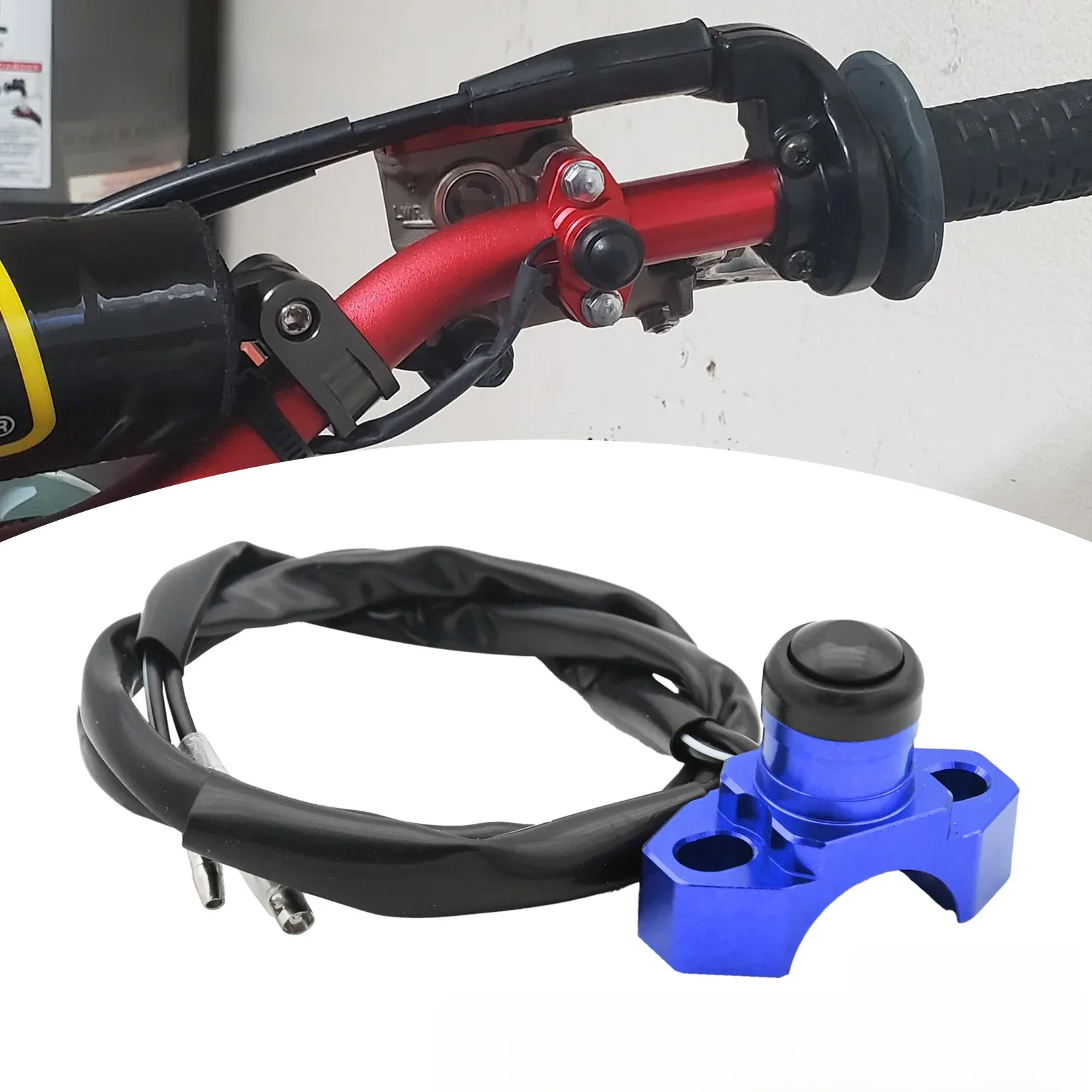 AliExpress Motorcycle Dirt Bike Universal CNC Start Kill Switch Engine ON OFF Button For Honda KTM Kawasaki Suzuki Yamaha YZ450F YZ250F YZF