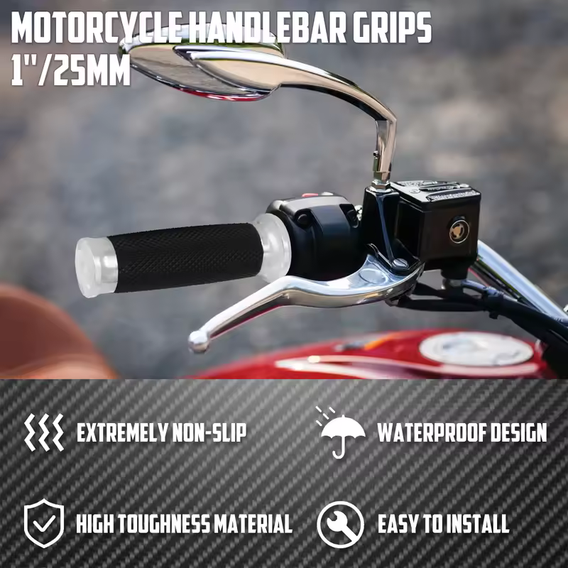 Motorcycle 1"25mm Hand Grips Handle Bar For Harley Touring Road Street Glide Sportster 883 1200 72 XL Dyna VRSC Softail Custom - Image 3