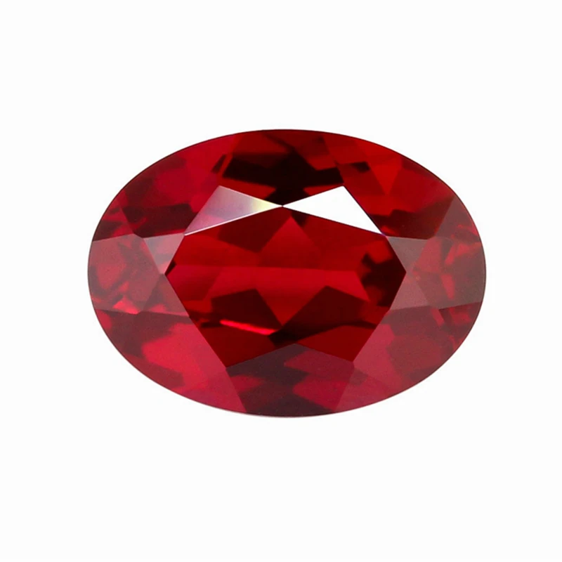 13x18mm 16,0ct Labor-Gezüchteter Rubin Ovaler Schliff Taubenblut-Rot DIY-Anhänger Schmuckherstellung Hauptmaterialien – Detail 1