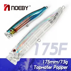 NOEBY Feed Popper Fishing Lure 175mm 73g Topwater Wobbler Poppers Hard Bait for Big Game Sea Fishing Lures