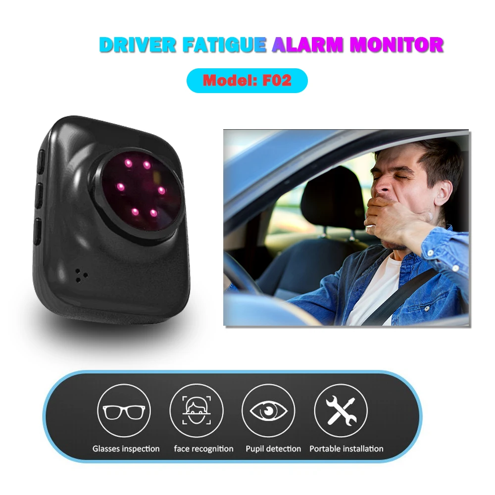 

Karadar Driver Anti Sleep System Alarm Device Driving Assist System Safe Driving Face Reading Car Fatigue Drive Detect