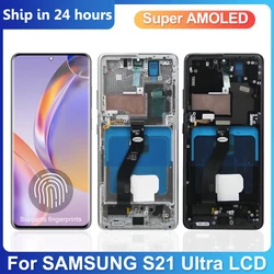 For Samsung S21 Ultra Display For Samsung Galaxy S21Ultra 5G G998F G998B LCD Display Touch Screen Repair Parts 100% Tested