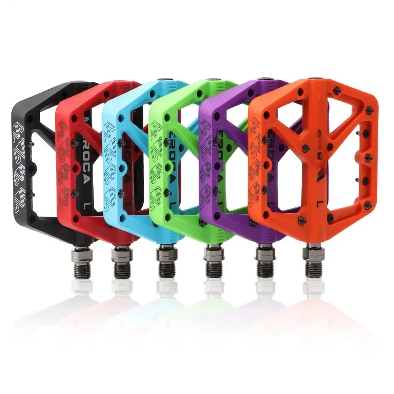 AliExpress NONE Nylon MTB Mountain Bicycle Pedal 112x115mm Anti-Slip 9/16" Sealed Bearing Road BMX Bike Pedal Foot Platform Cycling Accessories