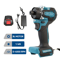 Brushless Electric Screwdriver 180N.m Cordless Electric Drill 23+1 Torque 1/4inch Power Tool For Makita 18V Battery by Drillpro