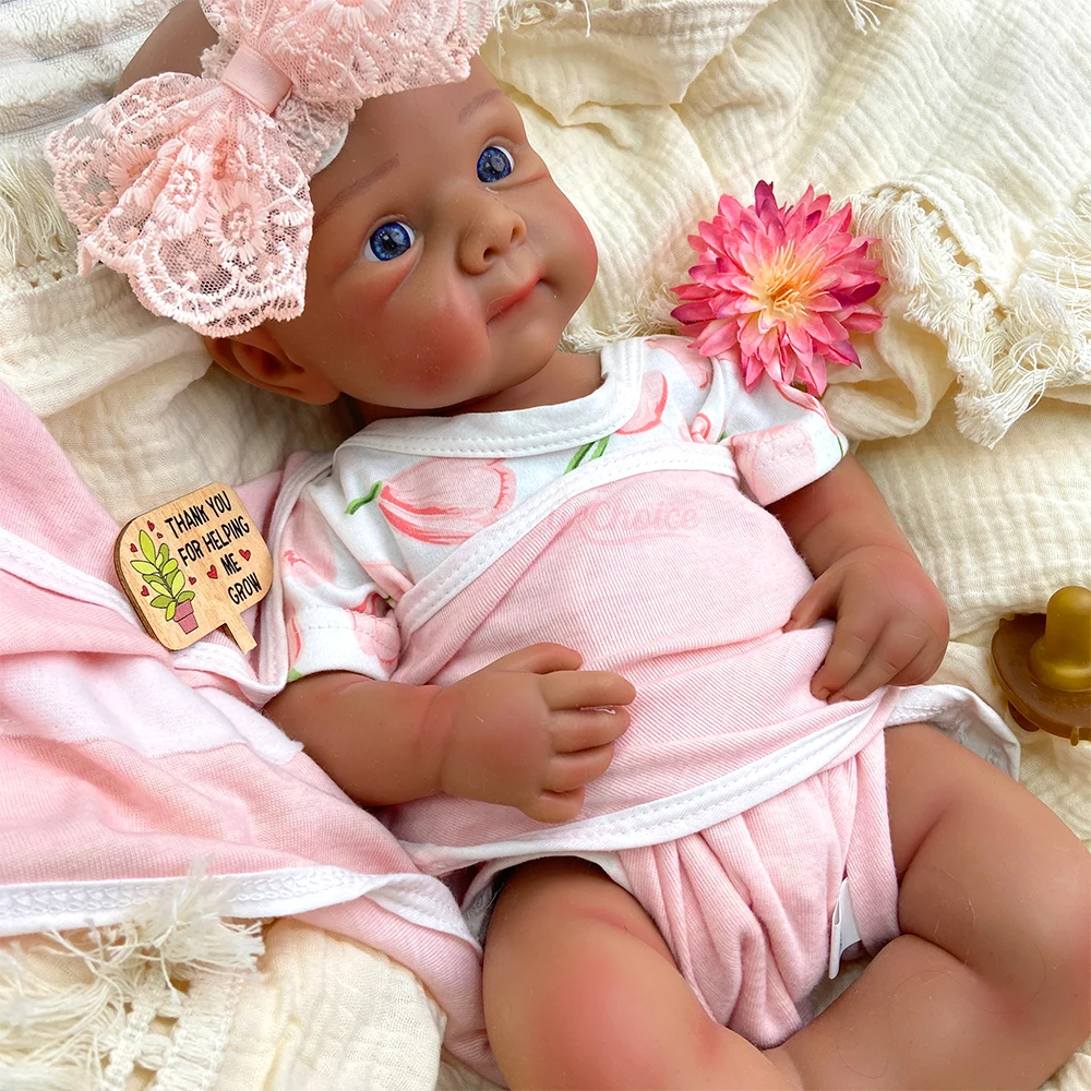 Full Silicone Reborn Doll 20“Lifelike Skin Details Handmade Real Touch 1:1 Weight Washable Stretchable Emotional Companion Gift view 6