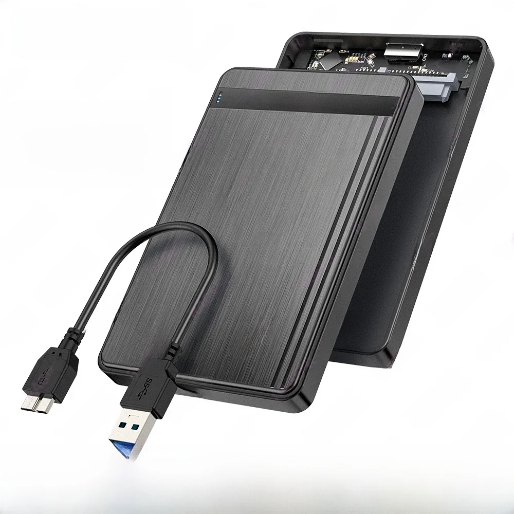RAGEER SATA 2.5" HDD Enclosure USB3.0 To SATA 3.0 5Gbps External   Hard Disk Case for 7mm/9.5mm 2.5" HDD SSD, Support UASP