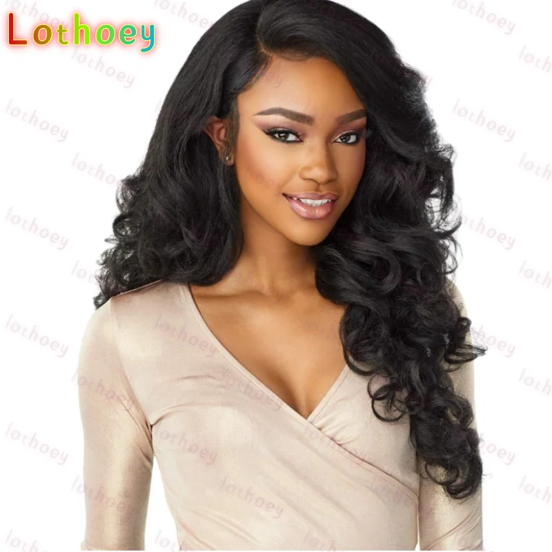 

Lothoey Lace Front Wig Latisha – Long Natural Textued Curly Style,100% Human Hair for women