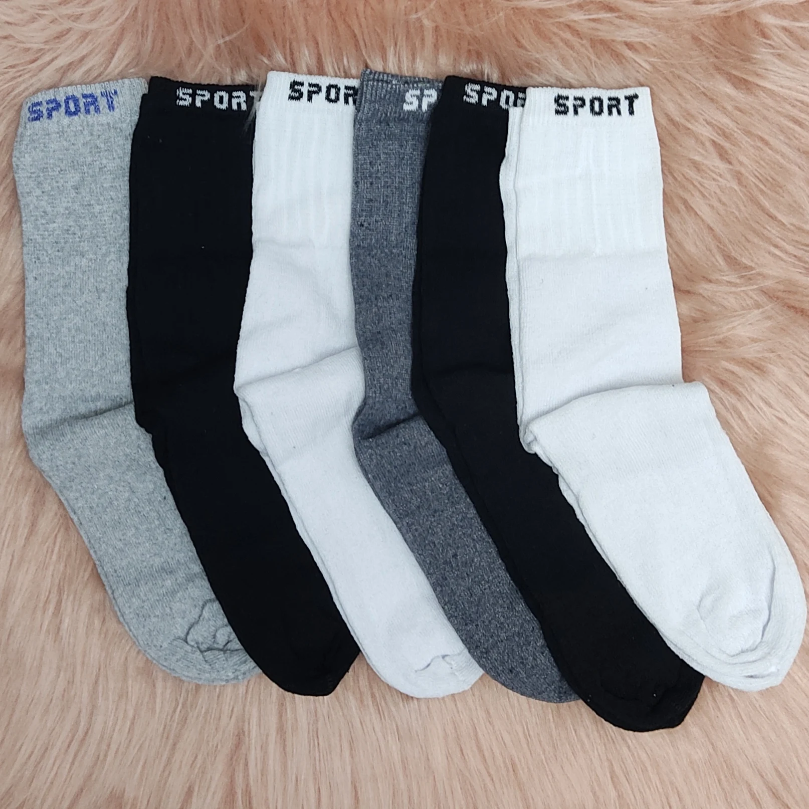 المجموعة 6 Pares Meias Masculina Cano ألتو سبورت