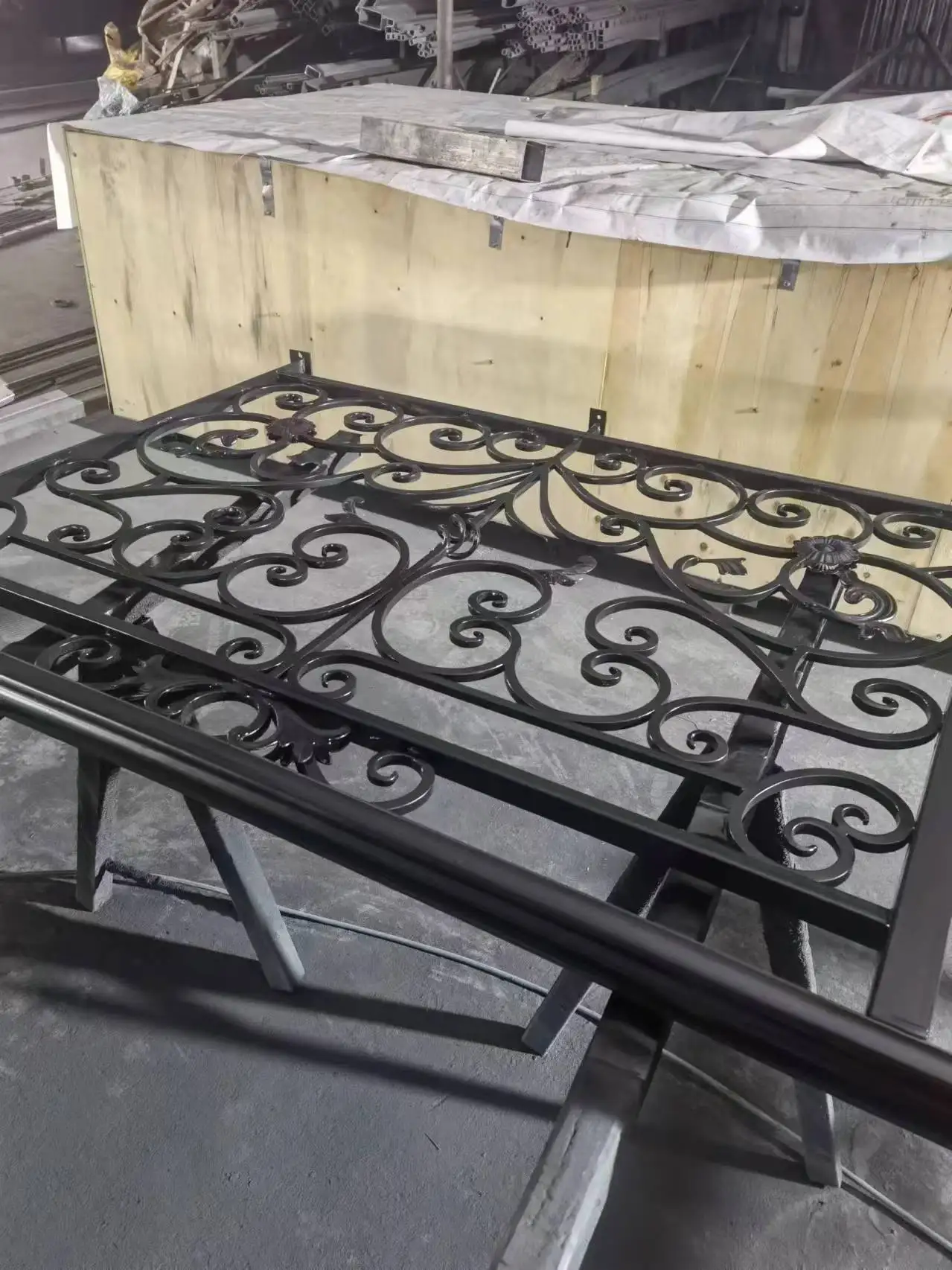 hench iron railings balcony balustrade staircase