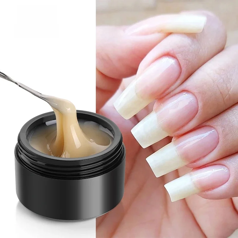 MSHARE 50 ml Natural Nails Gel Builder Nalil Tpo Free Selbstnivellierendes Gel für die Nagelverlängerungskonstruktion Pink Shade UV-LED-Gel