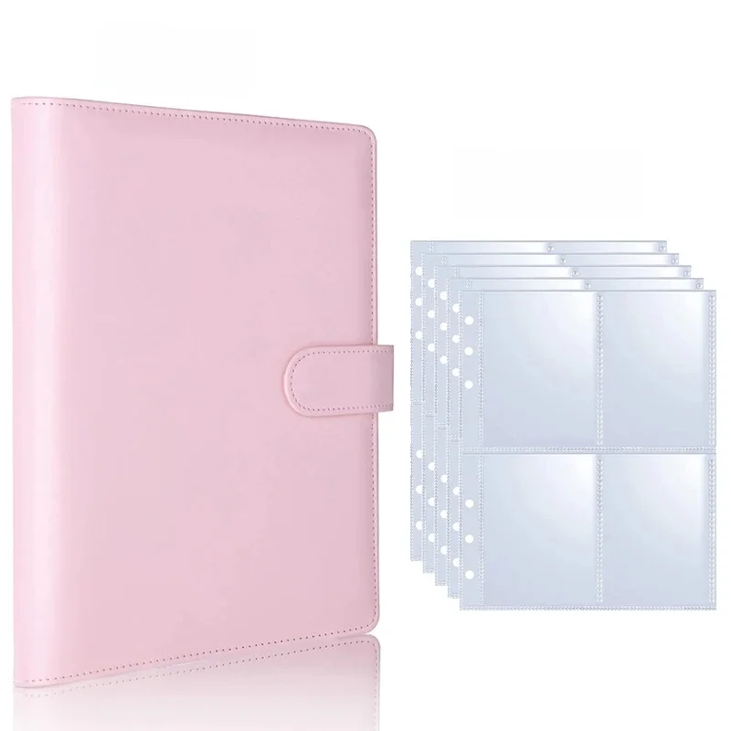 25 pièces Page (4 grilles) carte Photo A5-Binder Kpop Albums photos cartes idole feuilles mobiles recueillir livre classeur porte-carte Photo