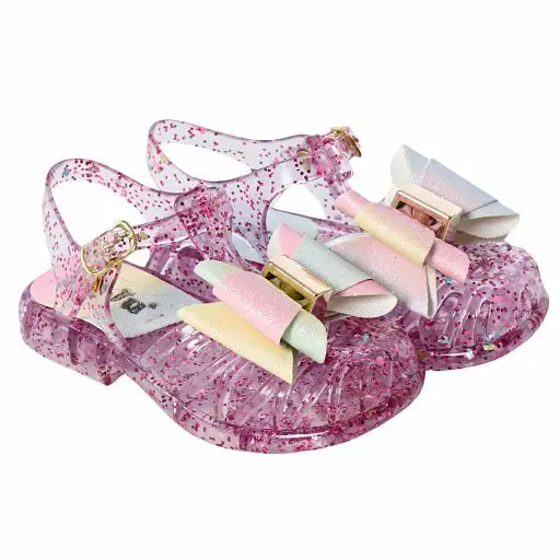 Juju Baby Lace Tie Dye Pink Glitter Children's Sandals Children's Fashion Children's Shoes Trend Style Comfort High Quality