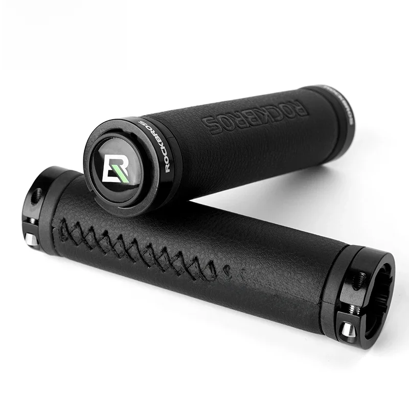 AliExpress ROCKBROS Bicycle Grips Microfiber Leather Dustproof Aluminum Alloy Lock Cycling Bike Handlebar Grip Bicycle Accessories