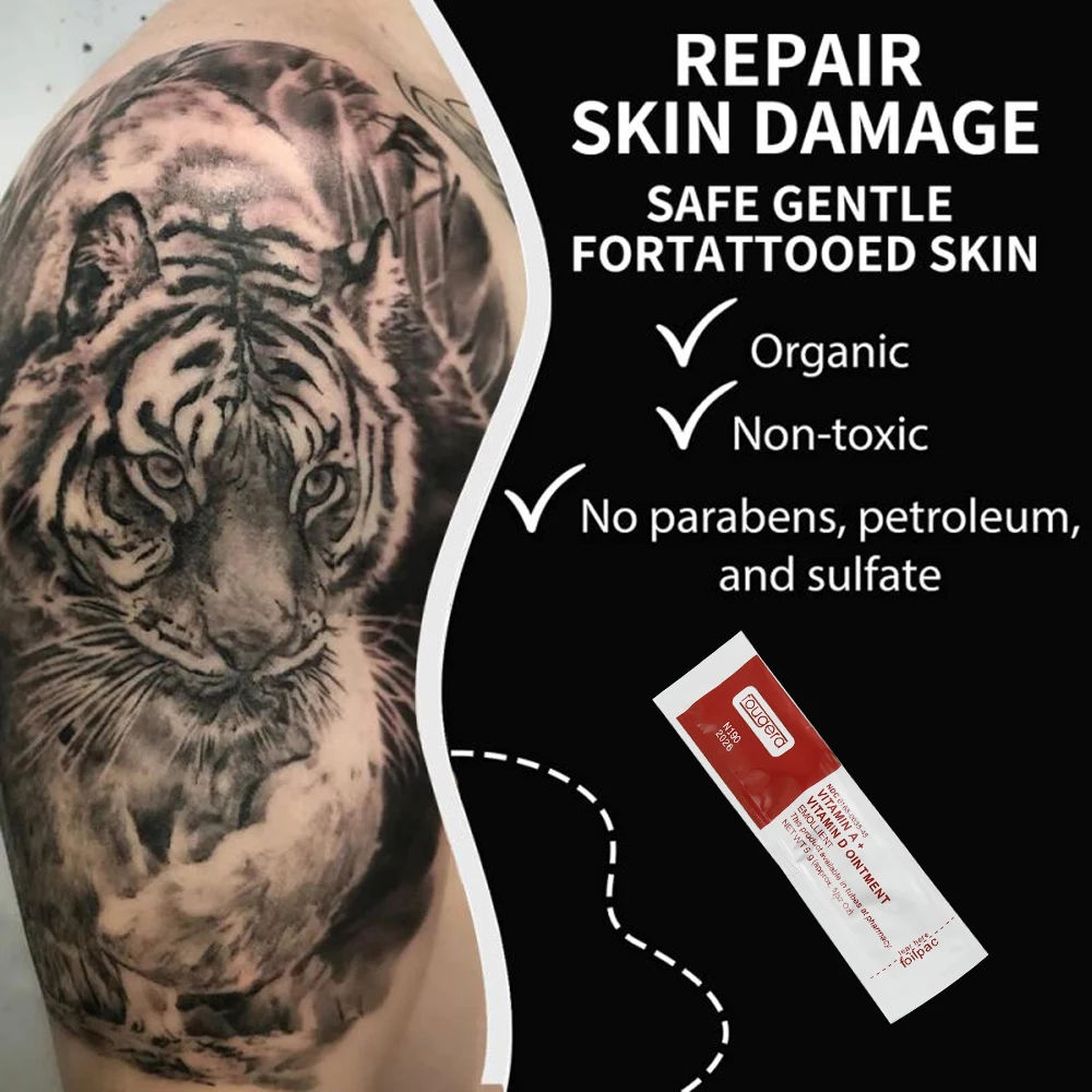 Tattoo Aftercare Cream Vitamin Ointment A&D Anti Scar Lotion for Permanent Microblading Body Eyebrow Makeup Repair Healing Paste