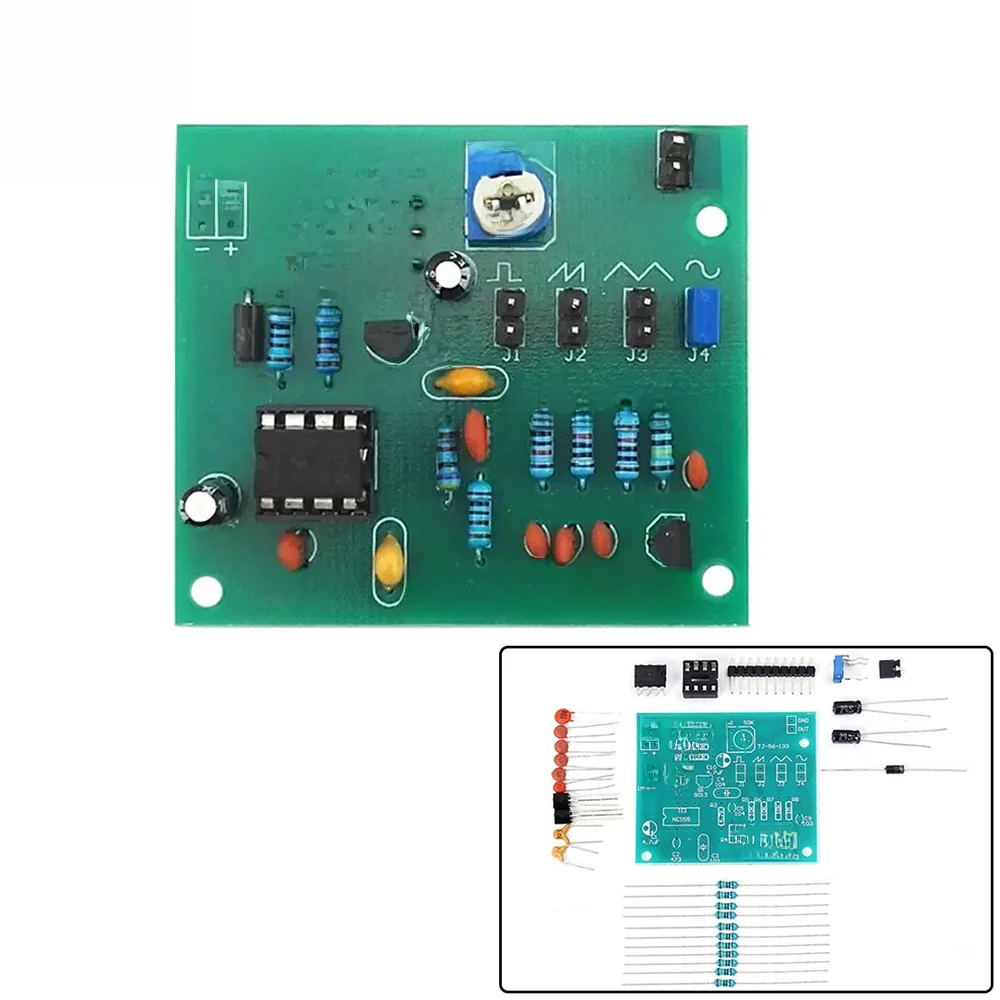 DIY zestawy elektroniczne NE555 wielokanałowy Generator przebiegów zestaw do lutowania projekt zestaw do ćwiczeń trójkąt kwadratowy kwadratowy Wave5-12V — zdjęcie 2