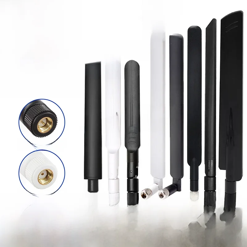 1 SZT. Antena samoprzylepna SMA dual band 2.4G/5.8G/5G o wysokim zysku 8dBi, dwuzakresowa antena do routera WIFI, antena dookołowa. — zdjęcie 2