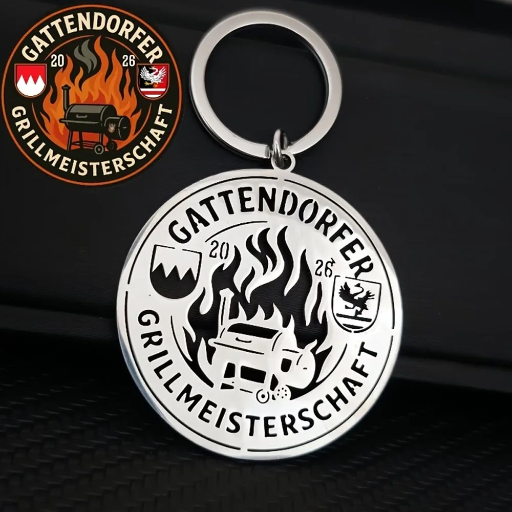 Custom Team Logo Picture Keychain Personalized Drawing Company Logo Keychain For Men Women Stainless Steel Gift For Kids