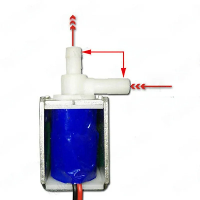 Mikro Mini zawór elektromagnetyczny DC 6V 12V 24V normalnie zamknięty N/C zawór wody zawór sterujący N/C — zdjęcie 2