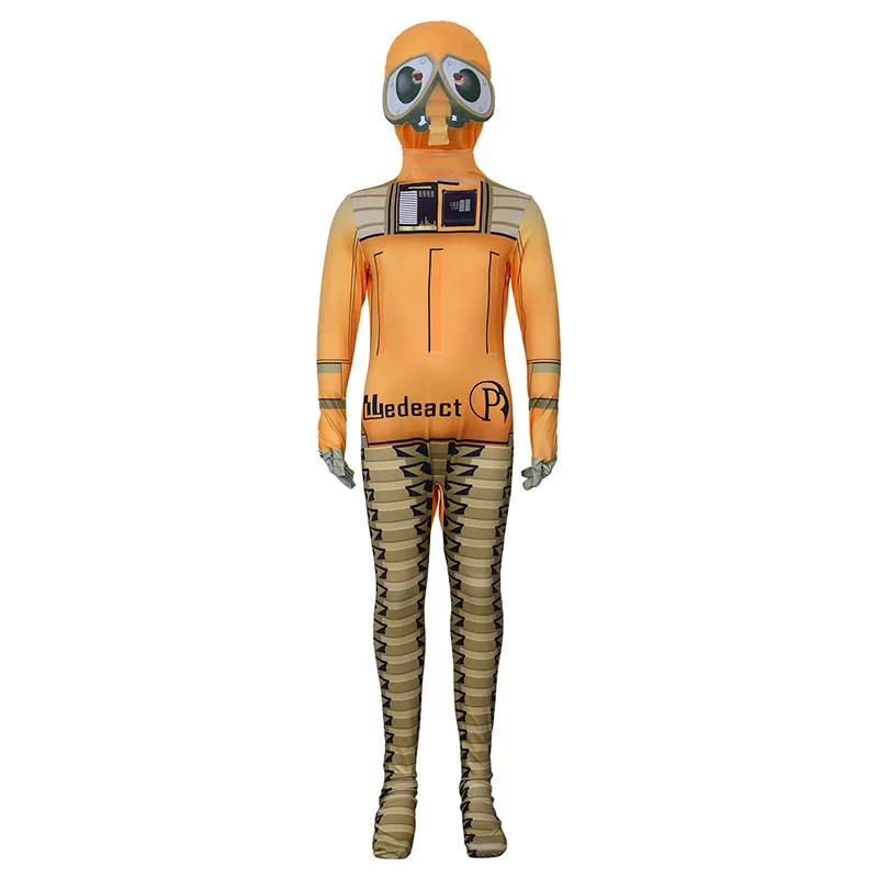 2026 Adult Boys Movie Toy Alien Waste Allocation Load Lifter Robot Halloween Fancy Dress Up Bodysuit Kids Orange Wall-E Costume view 3