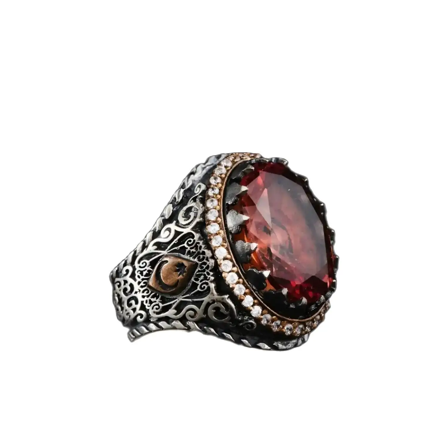 

Zultanite Stone Silver Unique Design Ring Decorated with Precious Natural Stones Gift Male Band Valentines Day Gift Turkish