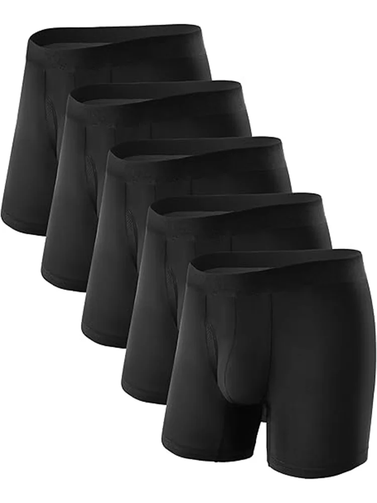 

Мужские трусы-боксеры, 5 шт. | Ультрамягкий хлопковый стрейч | Дышащее комфортное нижнее белье для повседневной носки