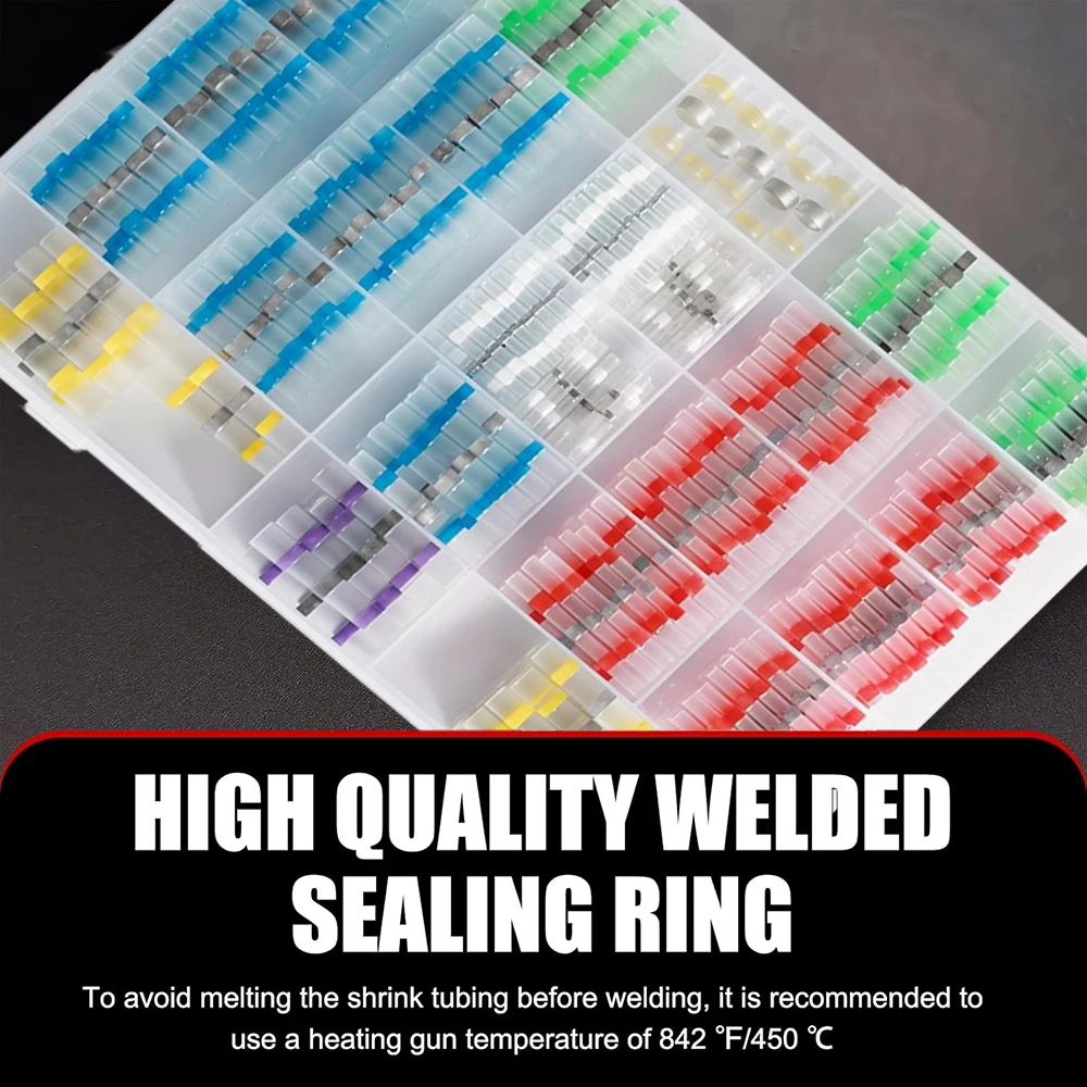 

400pcs Solder connectors with Heat Shrink Waterproof Electrical Docking Joints for Sealing Wire Connections. DIY Electrical Conn