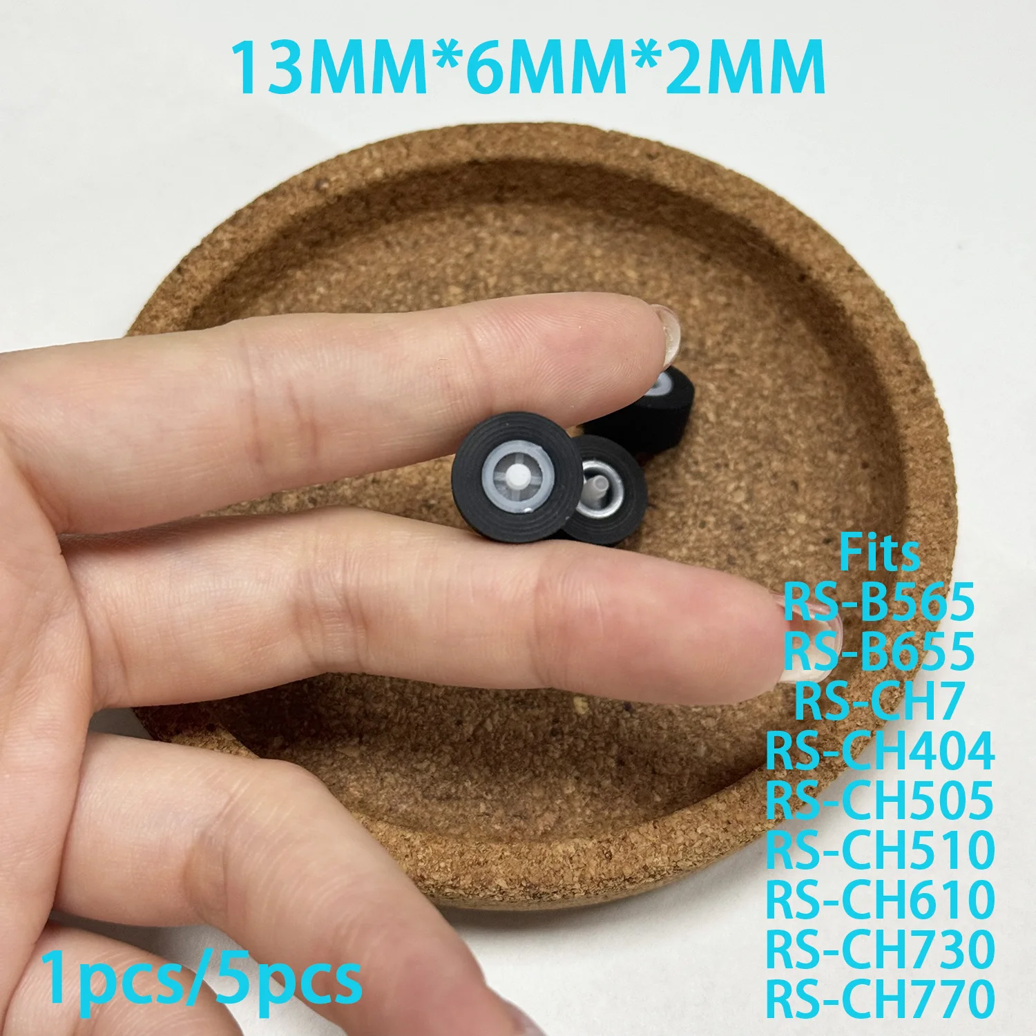 Pinch Roller Tires Axis Fits Panasonic Technics RS B565 B655 CH7 CH404 CH505 CH510 CH610 CH730 CH770 13*6*2mm Pressure Pulley