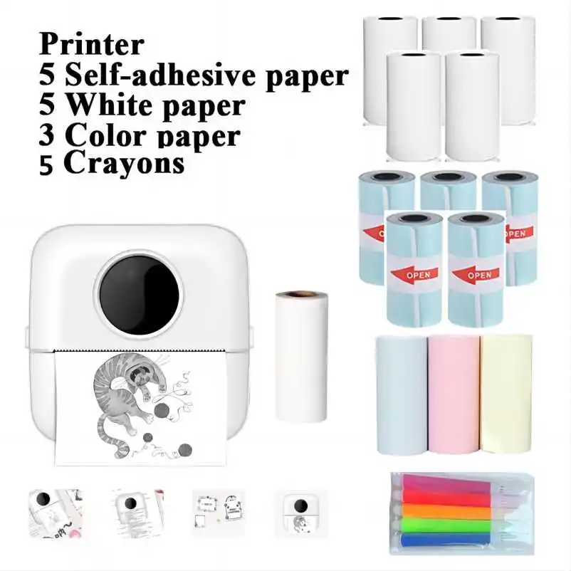 

X5 Portable Mini Home Label Printer APP Tiny Print Bluetooth HD Thermal Printing Photo/Picture/Receipt/Notes/List/Sticker/memos