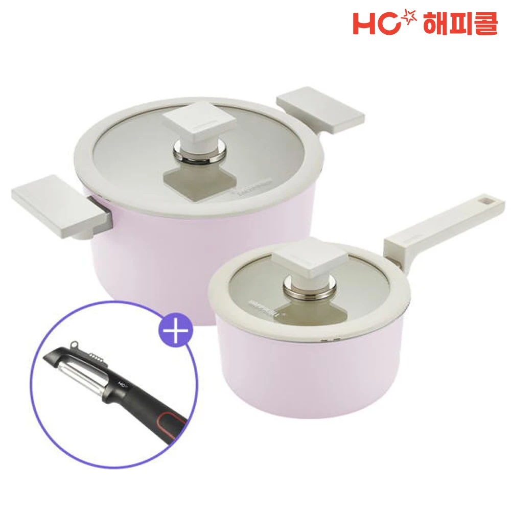 HC Happy Colmy at-G IH Pot 2 kinds set (number 16cm + positive 20cm)