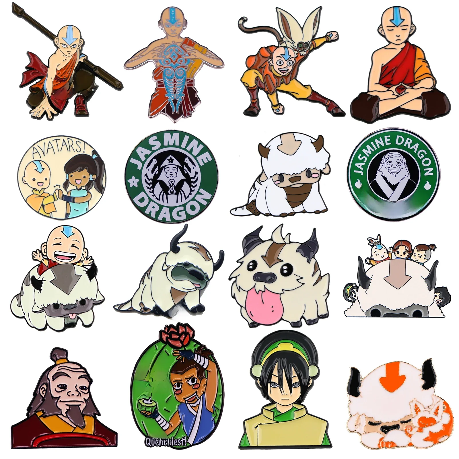 Cartoon Anime Avatar Appa Emaille Pin niedlichen Anime Abzeichen Brosche für Kleidung Rucksack Hut Modeschmuck Zubehör Kinder Geschenke