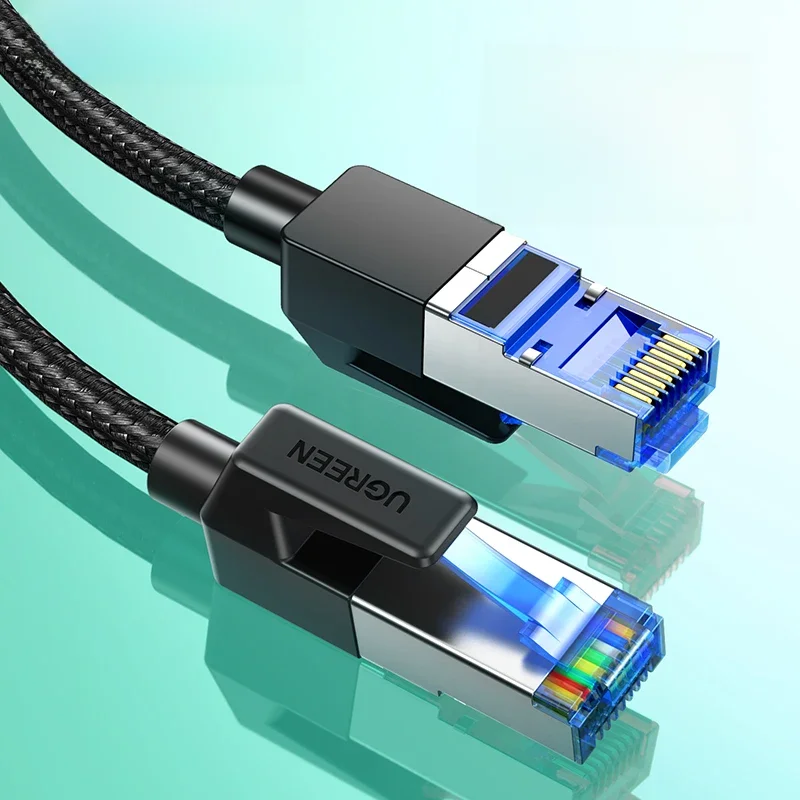 UGREEN kabel Ethernet CAT8 40 gb/s 2000MHz kot 8 sieci Nylon pleciony internetu przewód Lan do laptopów PS 4 Router RJ45 kabel — zdjęcie produktu 7