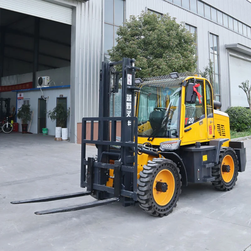 Customized 2t Off-Road Forklift | 4WD Diesel 2000kg Lift | For Farm Construction | Fast Shipping