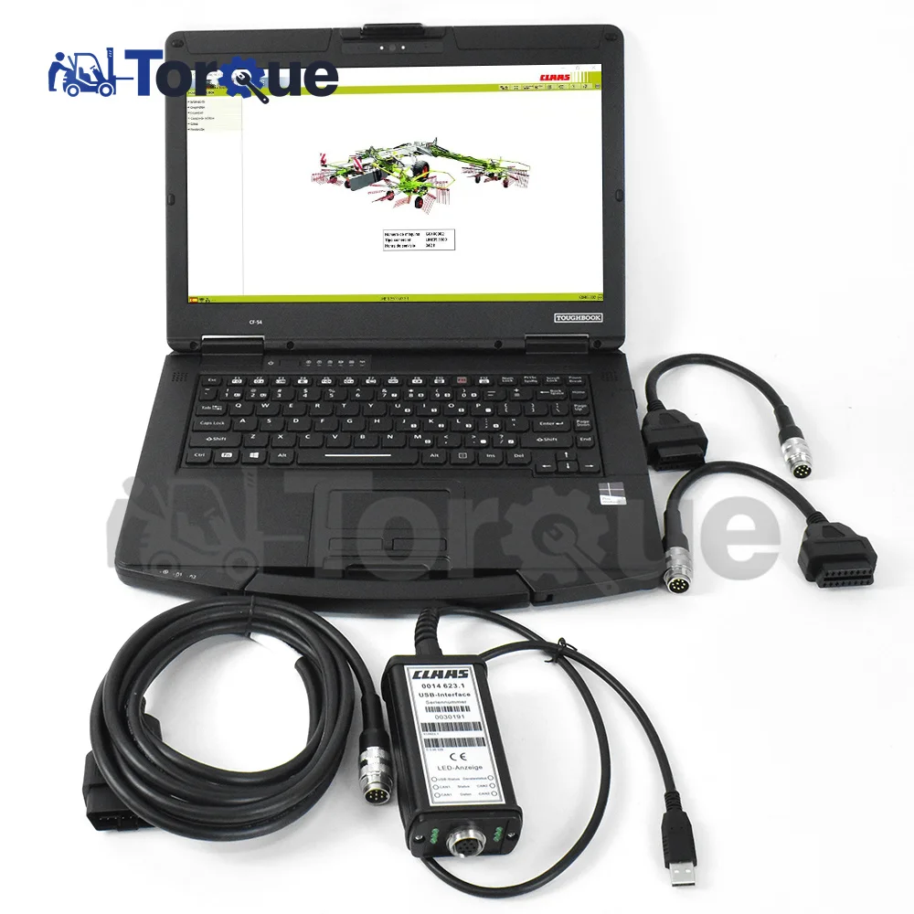 For Claas Diagnostic kit Interface CANBUS MetaDiag for CLASS Agriculture Construction Truck Tractor Diagnostic Tool CF54 laptop