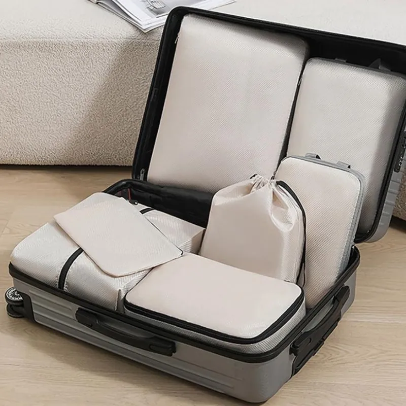 كيس ملابس داخلية للتنظيف المنزلي مقاوم للماء ، حامل تخزين ، أكياس ضغط ، حقيبة سفر ، 3 أنواع ، 7 أنواع ، مجموعة