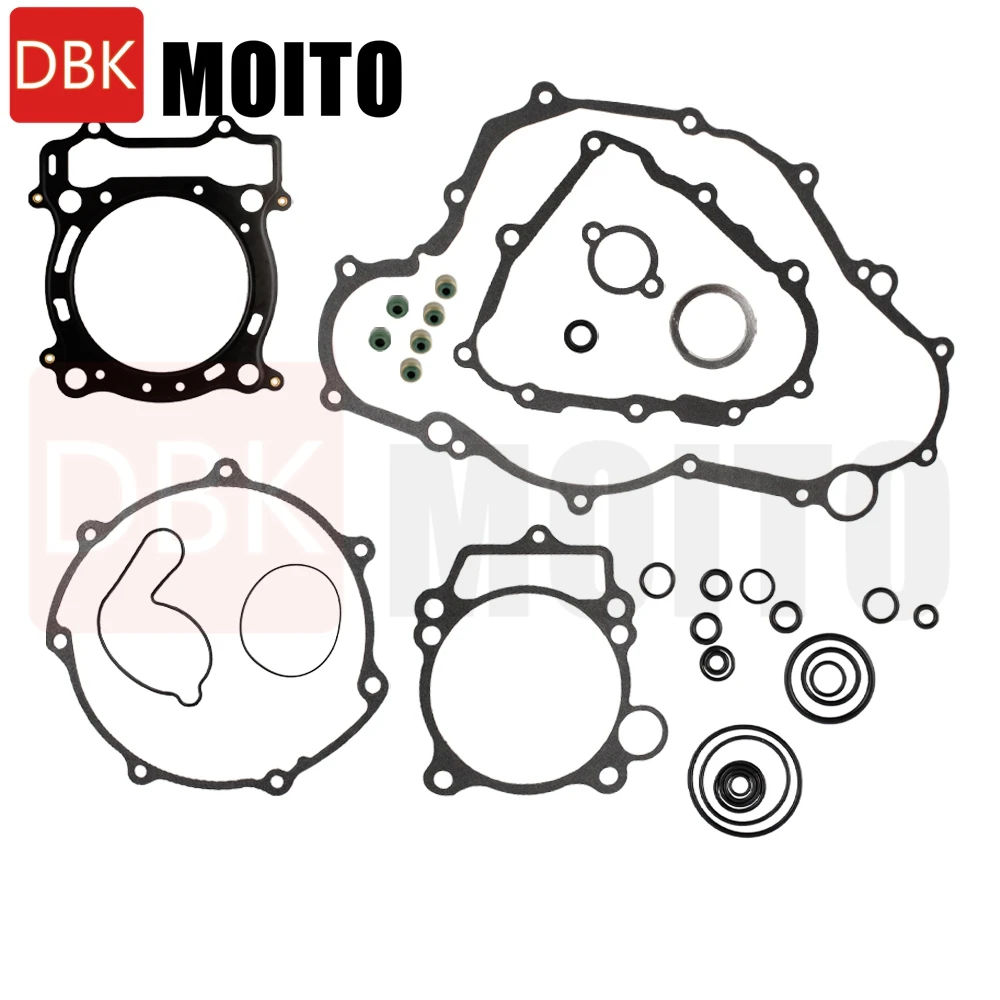 Motorcycle Top & Bottom End Set Complete Engine Cylinder Gaskets Kit Crankcase Repair For Yamaha YFZ450 YFZ 450 2004 2005 2006